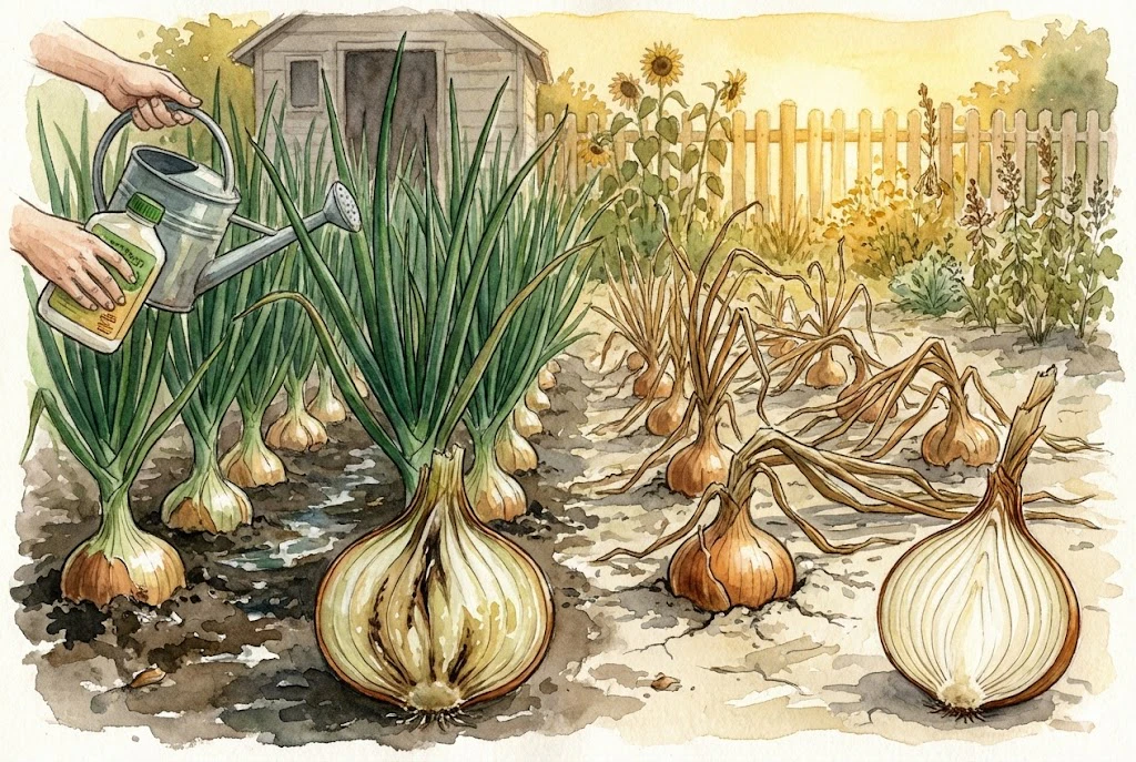 Onion Fertilizer Guide 2026: Why ‘More is Better’ Rots Your Harvest