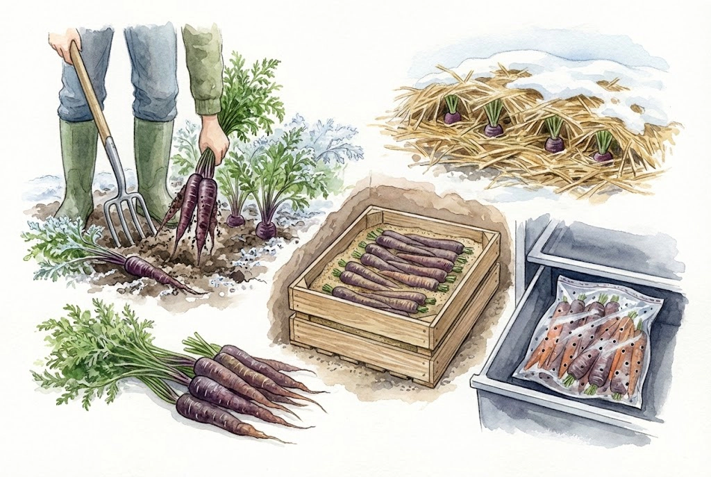 How to Harvest and Store Black Nebula Carrots for Maximum Sweetness